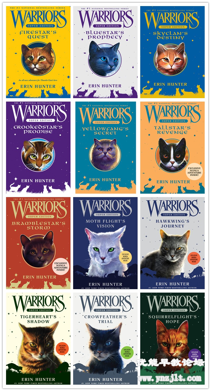 Warriors Super Edition Series（猫武士外传）1-14 - Erin Hunter音频mp3+电子书打包下载 百度网盘会员VIP免费下载
