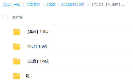 牛津阅读树学校版Oxford Reading Tree1-9级PDF共233本含英美双音音频MP3百度网盘下载