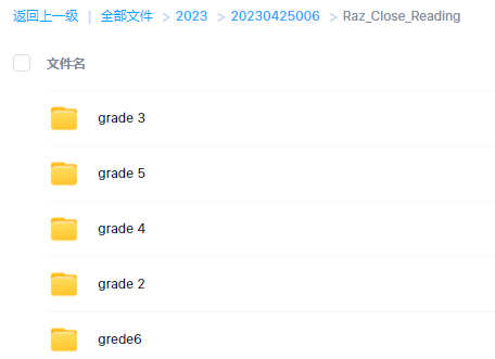 300多篇Raz Close Read精品阅读资源包附阅读指导答题卡 百度云网盘下载